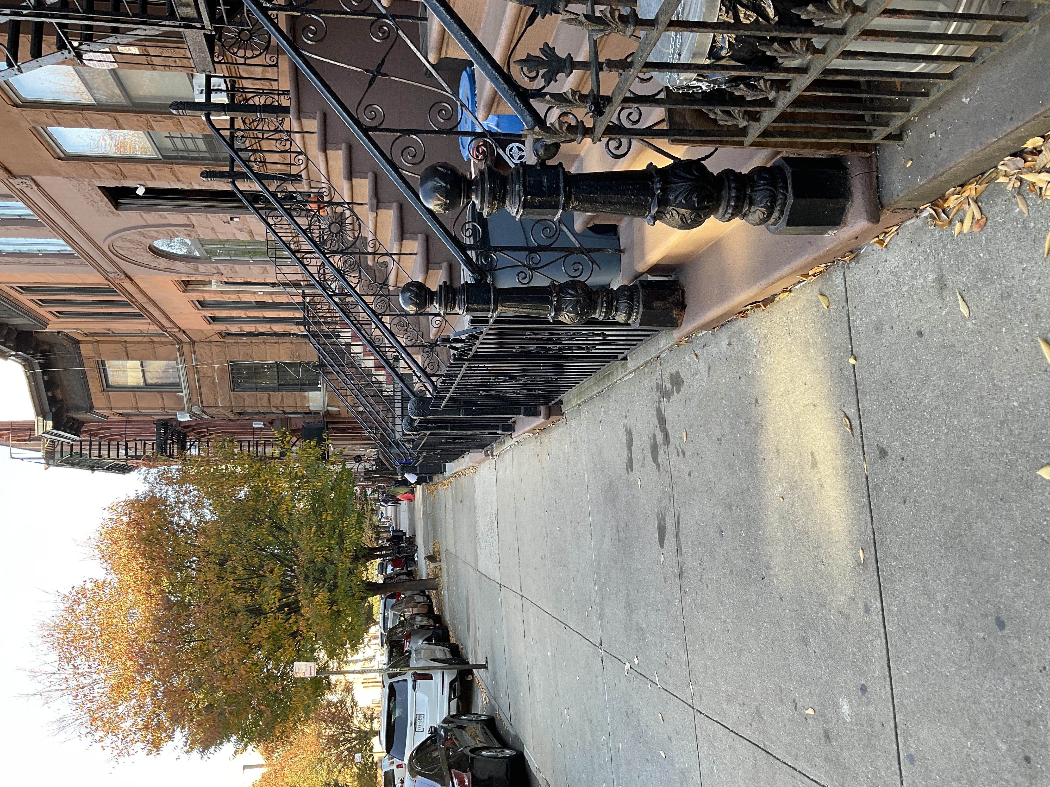 Bedford-Stuyvesant brownstone block on a sunny day — the neighborhood B2MC serves